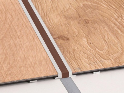 Dilatačný spoj Projoint NTA/3 pre lepené vinylové podlahy Hnedý