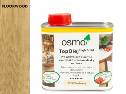 OSMO 3058 Top Olej bezfarebný mat pre kuchynské pracovné dosky