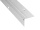 Schodová lišta pre obloženie schodov Küberit 832 Strieborná F4 do 2,5 mm