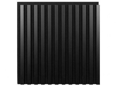 Woodele Simple Tile 23 lamelový obklad na čiernom filci Čierny mat 600x600