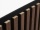 Woodele Simple Tile 23 lamelový obklad na čiernom filci Dub tmavý 600x600